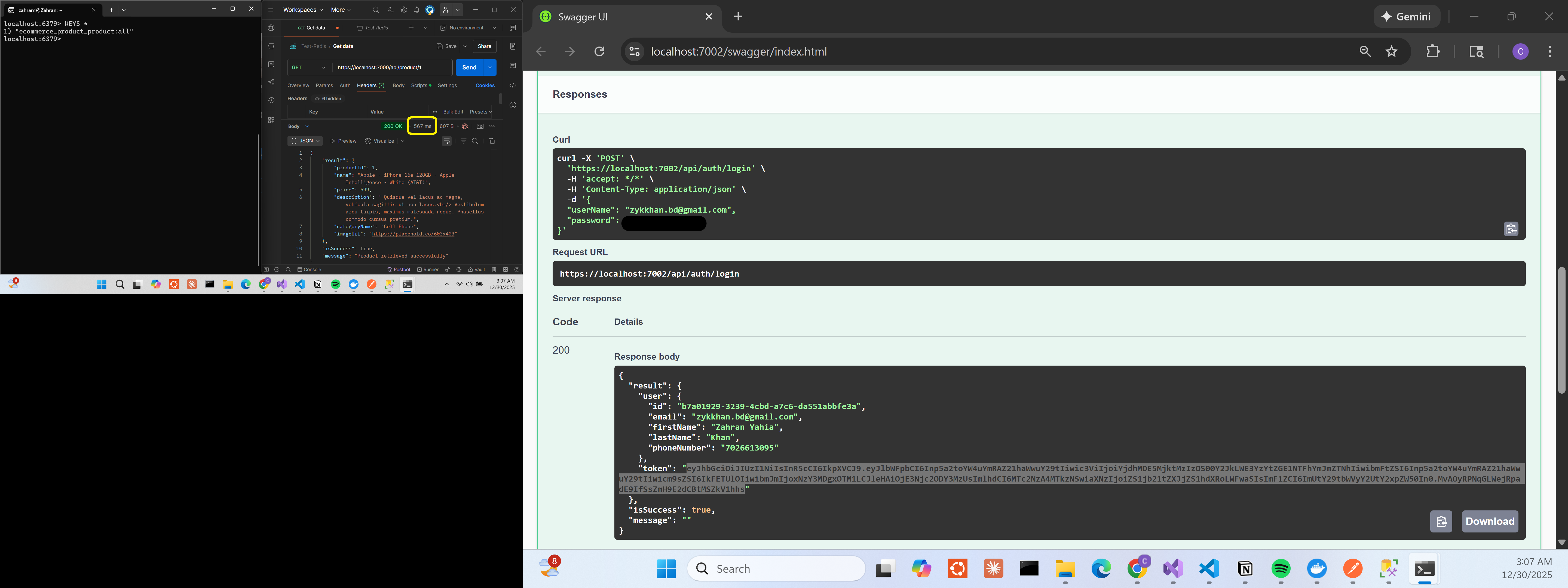 Redis cache-aside implementation